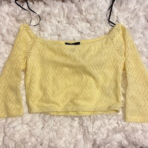 🧡 2/$15🧡 NWT Off The Shoulder, Mid-Sleeve Crop Top 💛